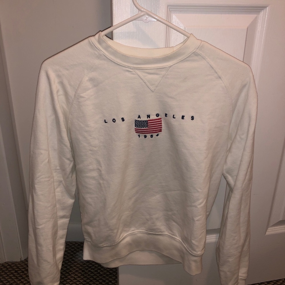White sweatshirt